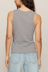 Z Supply Rowe Scoop Tank in Heather Ash