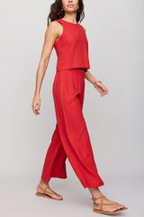 Z Supply Scout Linen Pant in Chili Pepper