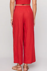 Z Supply Scout Linen Pant in Chili Pepper