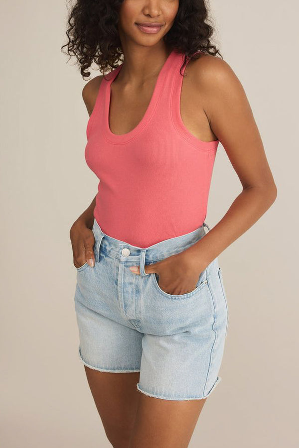 Z Supply Sirena Rib Tank in Sunset Pink