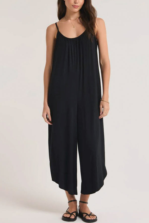 Z Supply The Flared Jumpsuit In Black