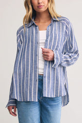 Z Supply The Perfect Line Top in True Navy - Viva Diva Boutique