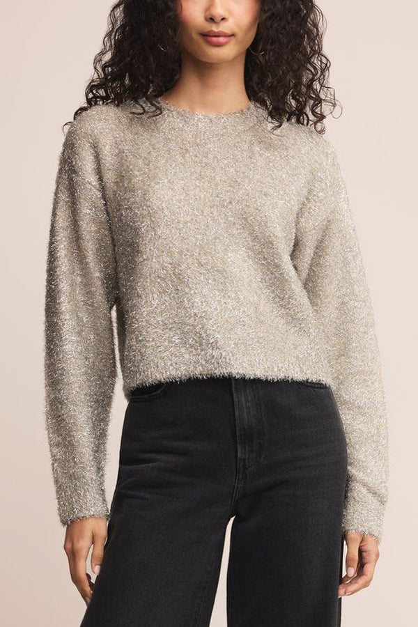 Z Supply Tinseltown Sweater in Silver