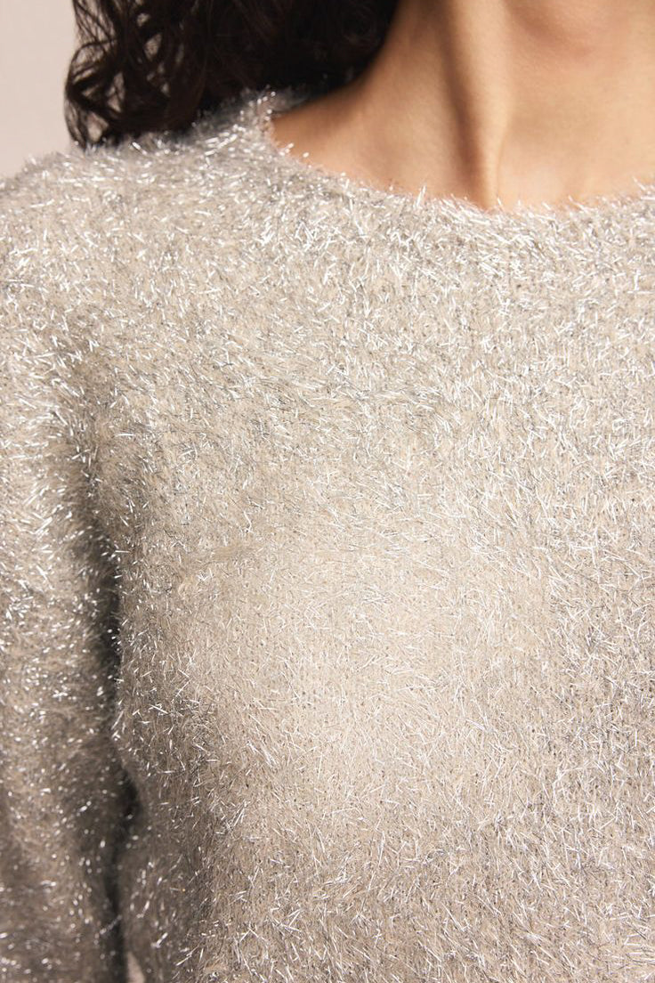 Z Supply Tinseltown Sweater in Silver