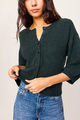 Z Supply Valor Cardigan in Emerald Cove