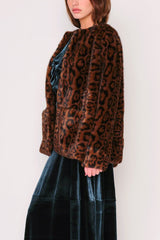 dRA Lucia Coat in Classic Leopard