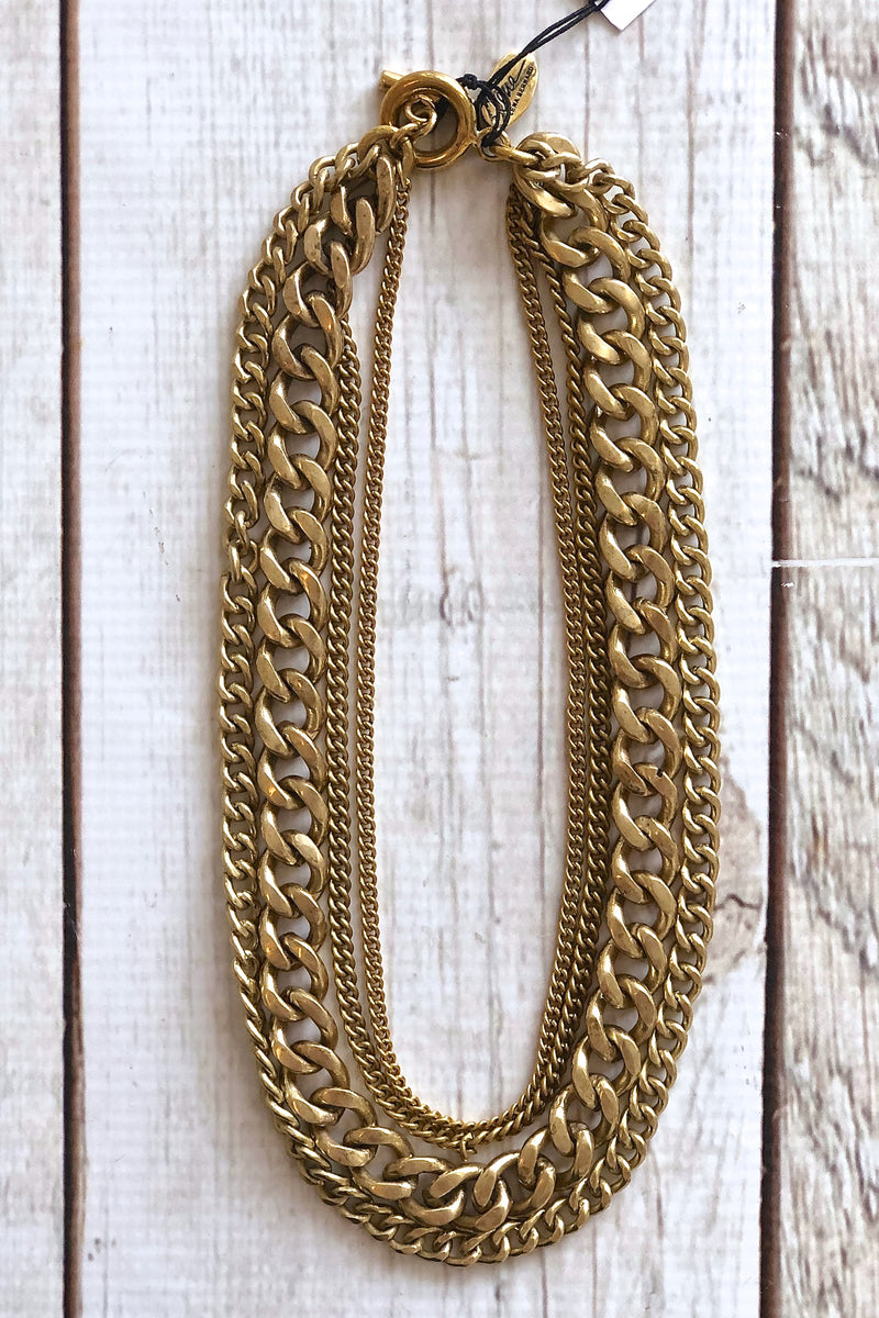 Lena Bernard Chunky Brass Chain Necklace - Viva Diva Boutique