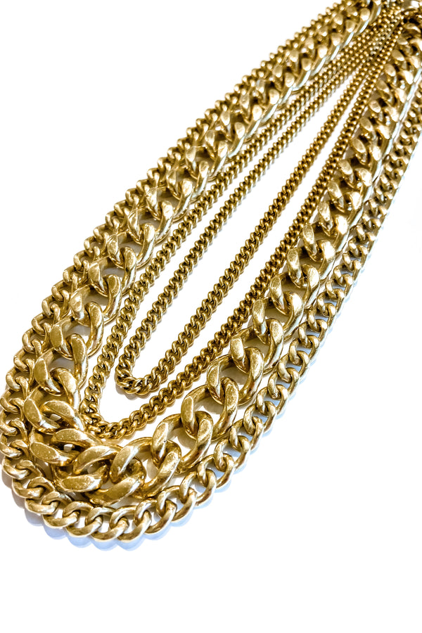 Lena Bernard Chunky Brass Chain Necklace - Viva Diva Boutique