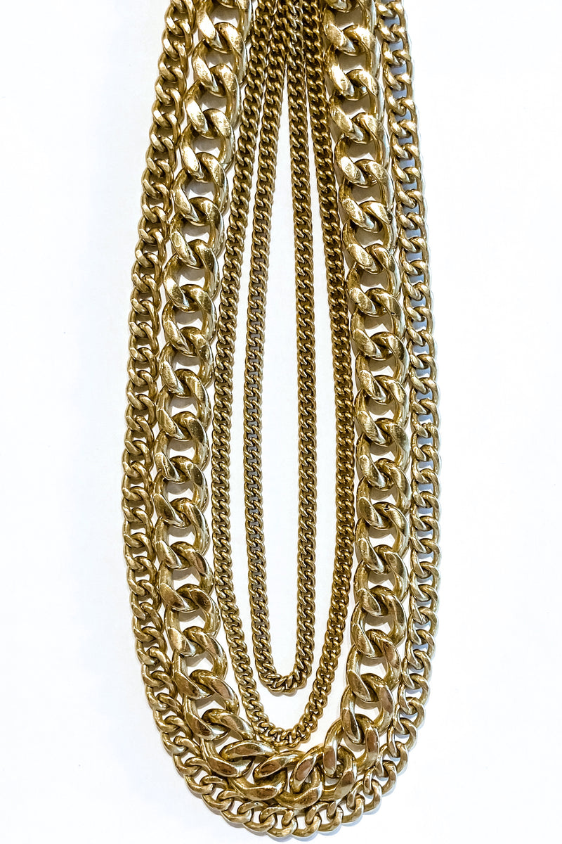 Lena Bernard Chunky Brass Chain Necklace - Viva Diva Boutique