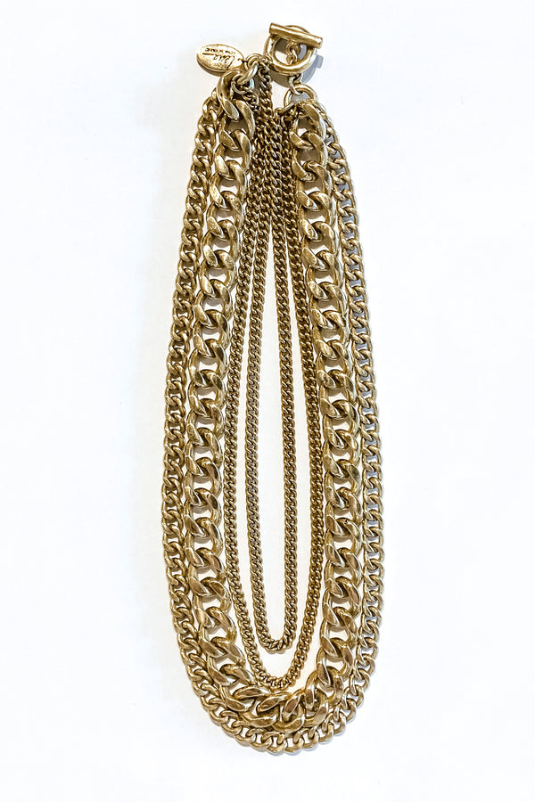 Lena Bernard Chunky Brass Chain Necklace - Viva Diva Boutique