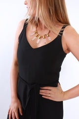 Lena Bernard, Paloma Necklace in Clear Crystal - Viva Diva Boutique