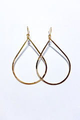 Hammered Hoop Earrings - Viva Diva Boutique