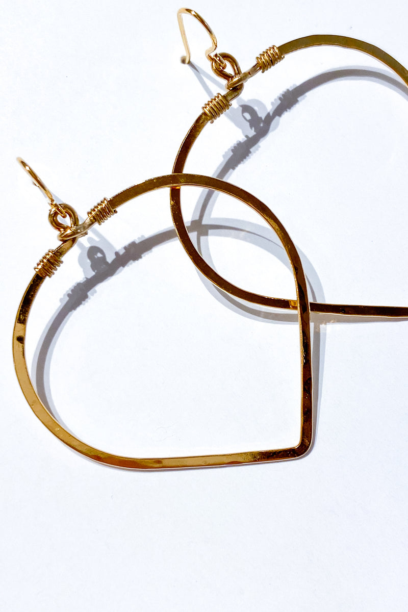 Hammered Hoop Earrings - Viva Diva Boutique