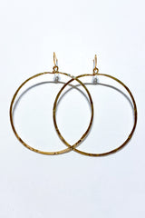 Hammered Hoop Earrings - Viva Diva Boutique